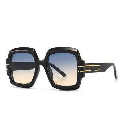 China New retro fashion sunglasses frame CIA sunglasses square style resin oversized sunglasses 2 buyers for sale