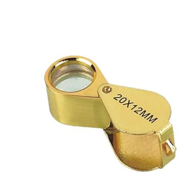 China For Portable Mini Diamond Eye Pocket Magnifier MG21172-1 Magnifier 20x Gold Jewelry Magnifier Jewelery Loupe for sale