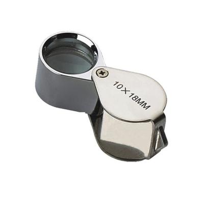 China For Best Selling Jewelry MG55366 Mini Magnifier 10x Loupe Triplet Jewelry Magnifying Glass Mini for sale