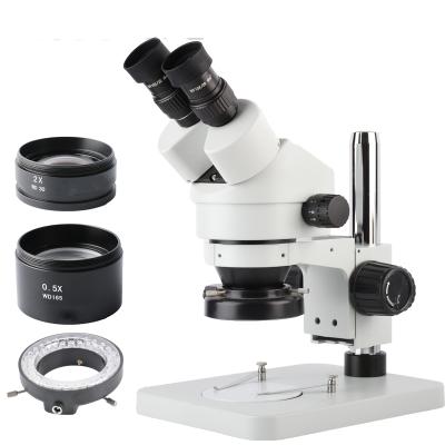 China 3.5X-90X Zoom Stereo Microscope TXB1-D1 Binocular With Ring Light /mobile Repairing Microscope 200x255x22mm for sale