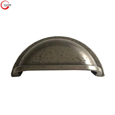 China Cabinet Recessed Cup Handle 76mm Antique Cup Drawer Pull Handle for sale