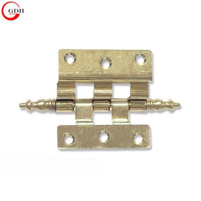 China Crown Tilted Cabinet Door Solid Brass Small Hinges With Tilted Crown for sale