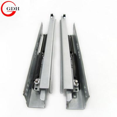 China Soft-closing 2 fold heavy duty undermount drawer slides for sale