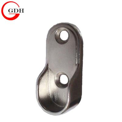 China Oval Cabinet Rod Bracket Oval Wardrobe Rail Support Furniture Rail Support for sale