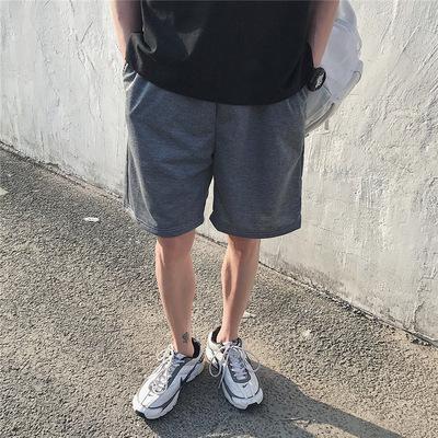 China QUICK DRY Man Fashion Casual Drawstring Knee Length Athleisure Sweat Shorts Summer Plus Size Street Wear Plain Weave Lounge Shorts Men for sale