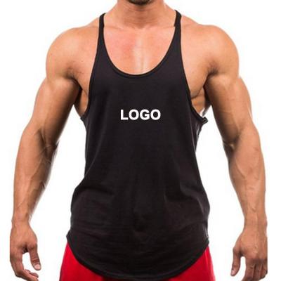 China QUICK DRY Custom Wholesale Custom Bodybuilding Tank Tops Stringer Vest Undershirts Gym Mens Fitness Sports Workout Singlet for sale