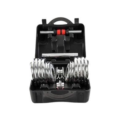 China 15kg- 30kg Anti-Slip Boxes Chromed Adjustable Dumbbell Sets for sale