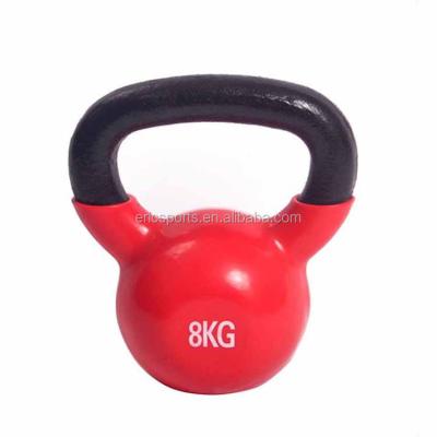 China 2kg 4kg 6kg 8kg 10kg Color Anti-slip PVC Kettlebell for sale