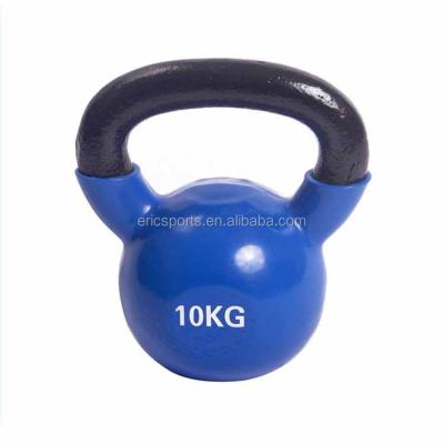 China Cast Iron Colored Anti-Slip Fitness Vinyl Kettlebell for sale