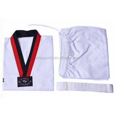 China Martial Arts Boxing 110-180cm Cotton / Polyester Taekwondo Uniform for sale