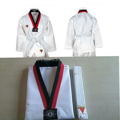 China Martial Arts Boxing Custom Taekwondo Apparel , Taekwondo Uniform For Kids for sale