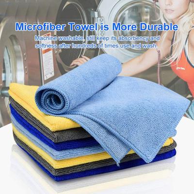 China Sustainable Microfiber Cleaning Cloth 40x40 Microfiber Towels High Absorbent Microfiber Towel for sale