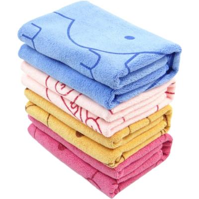 China Durable Wholesale custom printed logo colorful soft 100% microfiber beach bath towel for sale