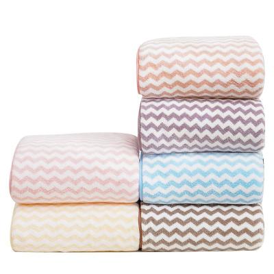 China Hypoallergenic Factory Wholesale Promotional Microfiber Bath Towel Cheap Absorbent Soft Towels 70x140 for sale