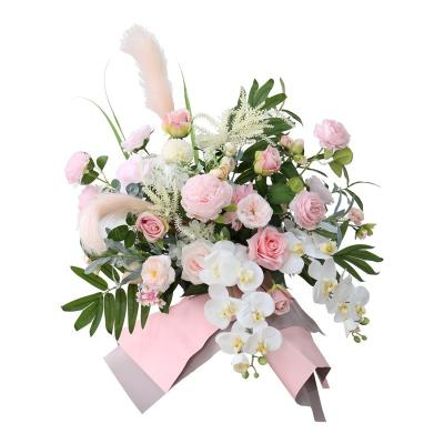 China Fashional Artificial Flowers Hot Selling Factory Customize Wedding Arch Garland Flower Style Photo Backdrop Retro Round Garden Plant Decoration Wedding Props for sale