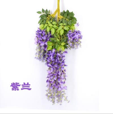 China New Design Artificial Flower Decoration High-Grade Wedding Party Flower Wisteria Artificial Wisteria for sale