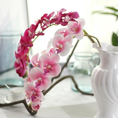 China Cheap Home Decoration Light Pink Real Latex Touch Artificial Orchids Flower for sale