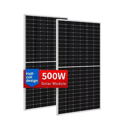 China N.K 182mmx182mm Monocrystalline 182mmx182mm Solar Home Use Off-Grid 500W Panels Solar Photovoltaic Power Module for sale