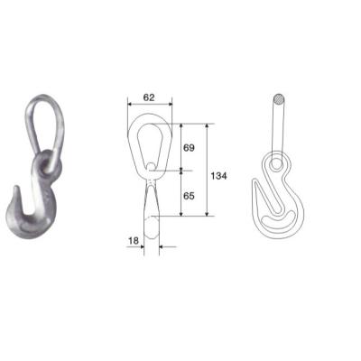 China Iron CHAIN ​​ATTACHMENTS, CHAIN ​​ATTACHMENT, PEAR TIE WITH HOOK for sale