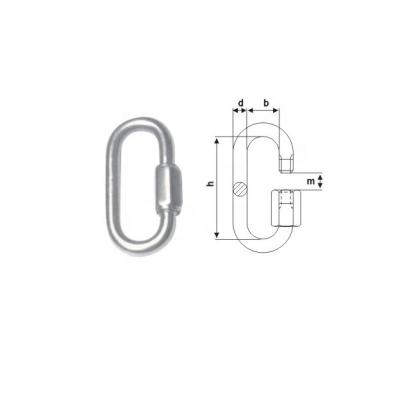 China STAINLESS STEEL QUICK LINS, NORMAL ORENING, LARGE OPENING QUICK LINKS, stainless steel DELTA SHAPED, PEAR SHAPED for sale