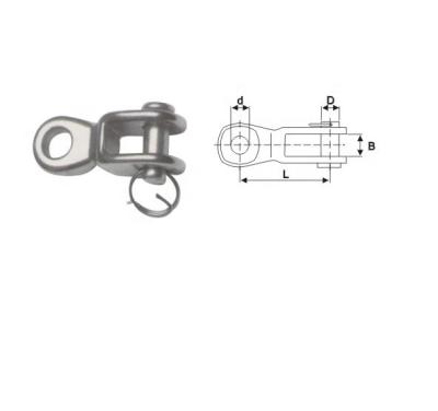 China stainless steel STAINLESS STEEL Toggles, THREAD-TERMINALS WITH NUT, FORK-TERMINALS for sale