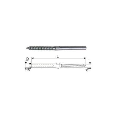 China Stainless Steel STAINLESS STEEL LAG SCREW TERMINAL, LAG THREADED TERMINAL, LAG SCREW TERMINAL for sale