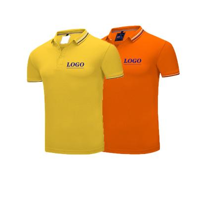 China 2023 New Design Anti-wrinkle Golf Shirt Leisure High Quality Pure Polyester Polo Shirt 100% Custom Logo Polo Shirt for sale