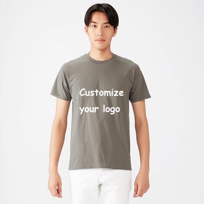 China High Quality Customizable QUICK DRY Custom Cotton Men's T Shirts 100% Blank Plain Mens T-shirts Plus Size Tees for sale