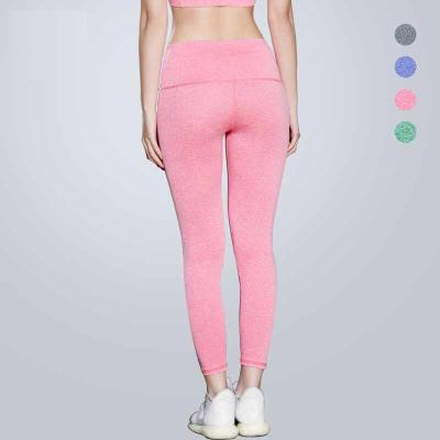 China Breathable Fitness Women's Leggings Custom 4 Way Stretch Cropped Pants Carpi Yoga Leggings Running Pants For Women for sale