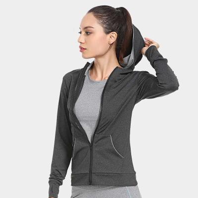 China Activewear Breathable Custom Women Zipper Sports Jacket Women Running Cool Sport Coats With Pocket for sale