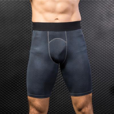 China Male QUICK DRY 3D Printed Gym Shorts Fitness Sportswear Quick Dry Compression Training Shorts Pants Men's Compression Abbreviation The Man for sale