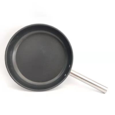 China Outdoor Equipment Increasing Nonstick Camping Induction Fry Non Stick Egg Omelet Steak Kitchen Handle Nonstick Frying Pan for sale