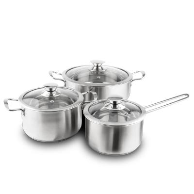 China Sustainable kitchen cooking cookware set for ironing non-stick pots and pans set for sale