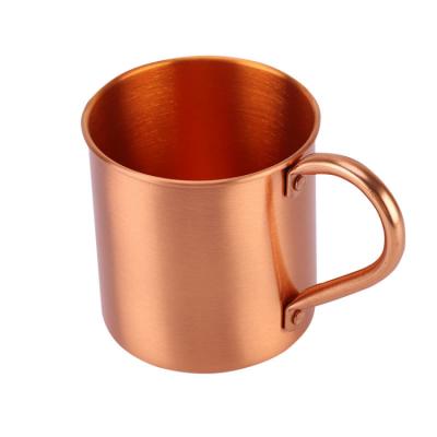 China Mug Wide Mouth Made In China Extremely Durable Bar Beer Mug Pure Copper Mug With Wide Mug Mouth And Handle for sale