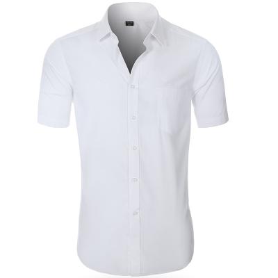 China Summer Anti Shrink Casual Shirt Short Sleeve For Business Men And Women for sale