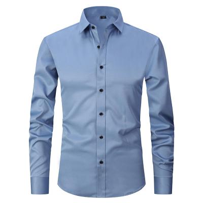 China OEM New Design Custom Anti-Shrink Cotton Long Sleeve 100% Formal Casual Shirt Men Shirt For Men for sale