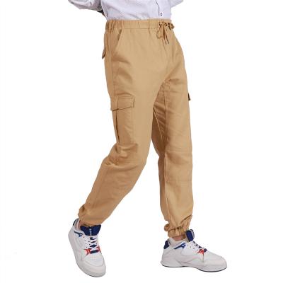 China Anti-wrinkle Mens Multi-pocket Cargo Pants Woven Mens Jogging Pants for sale