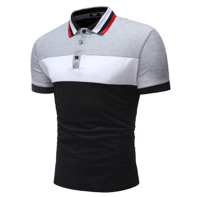 China Hot Sale Anti-wrinkle Men's Short Sleeve T-shirt With Quilting Design Polo Shirt For Man for sale