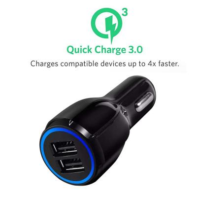 China /Tablet /MP3 /GPS etc port usb charger Iphone/ipad /Mobile Phone 2, Factory Price Electric Phone Accessories 12V 24V USB Car Charger for sale