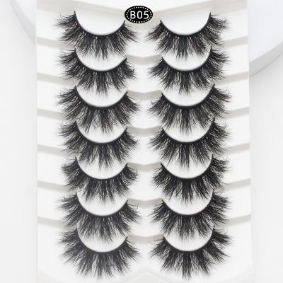 China Long natural 3d faux mink eyelash sellers eye lashesh set strip lashes 18mm full mink lashes fluffy private label for sale