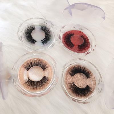 China Long False Natural False Mink Eyelash Black Band Private Label 3D Eyelashes for sale