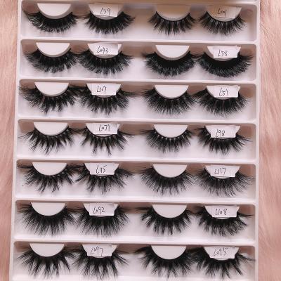 China 18-22mm Long Best Real Mink 3d Eyelash Natural Cruelty Free Private Label Fake Lashes Short 5d Mink Eyelashes for sale