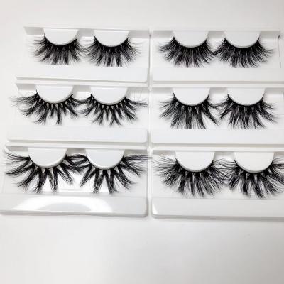 China Natural Long 5d Mink Lashes Real Fur Fake Eyelashes Handcrafted Handwork Own Brand for sale