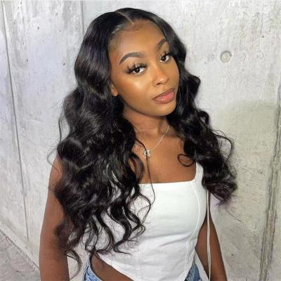 China Body Wave Virgin Hair Full Lace Wigs Brazilian Transparent Density Human Hair Full Lace Front Wig 150% 180% For Black Women for sale