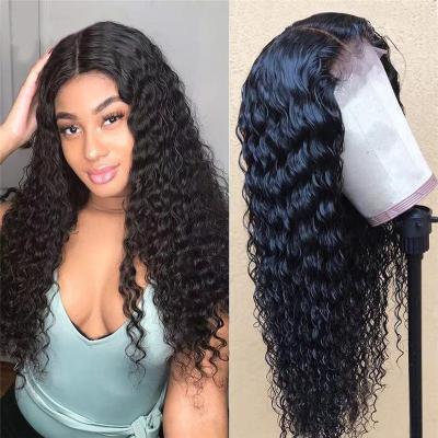 China 10A Barely Shedding Thick Smooth Soft HD 180% Pre Plucked Brazilian Raw Hair Lace Front Wigs Brazilian Human Hair Wigs Transparent Lace Frontal for sale