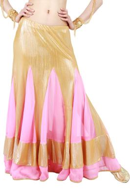 China Chiffon die gorgeouslong buikdansrokken 360 graadlengte 92cm samenvoegen Te koop