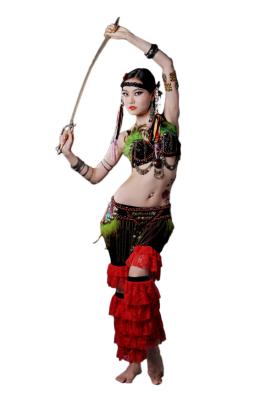 China Sexy  beautiful tribal belly dance clothes , belly dancers costumes for training for sale