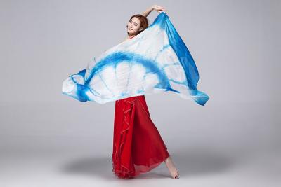 中国 ベリー ダンス絹ファンのベール/ベリー ダンサーの付属品 110cm の幅、長さ 250cm 販売のため