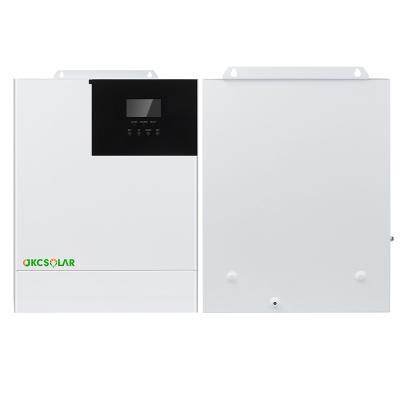 China Solar Power System Home HF Hybrid Solar Power Inverter MPPT Charge Controller 30KW 48V 5KW 80A With Wifi White Color for sale