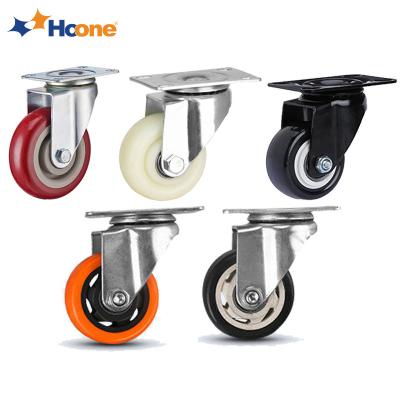 China Easy Installation Hoone 3 4 5 Inch PVC Brake Swivel Heavy Duty Industrial Caster Wheels Scaffolding for sale